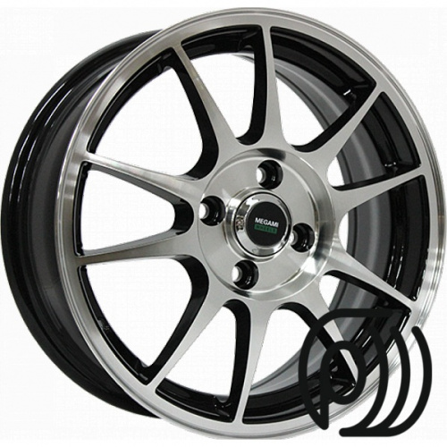 Диск Megami MGM-5 6x15 4x100 ET 40 Dia 67,1 (BKF)